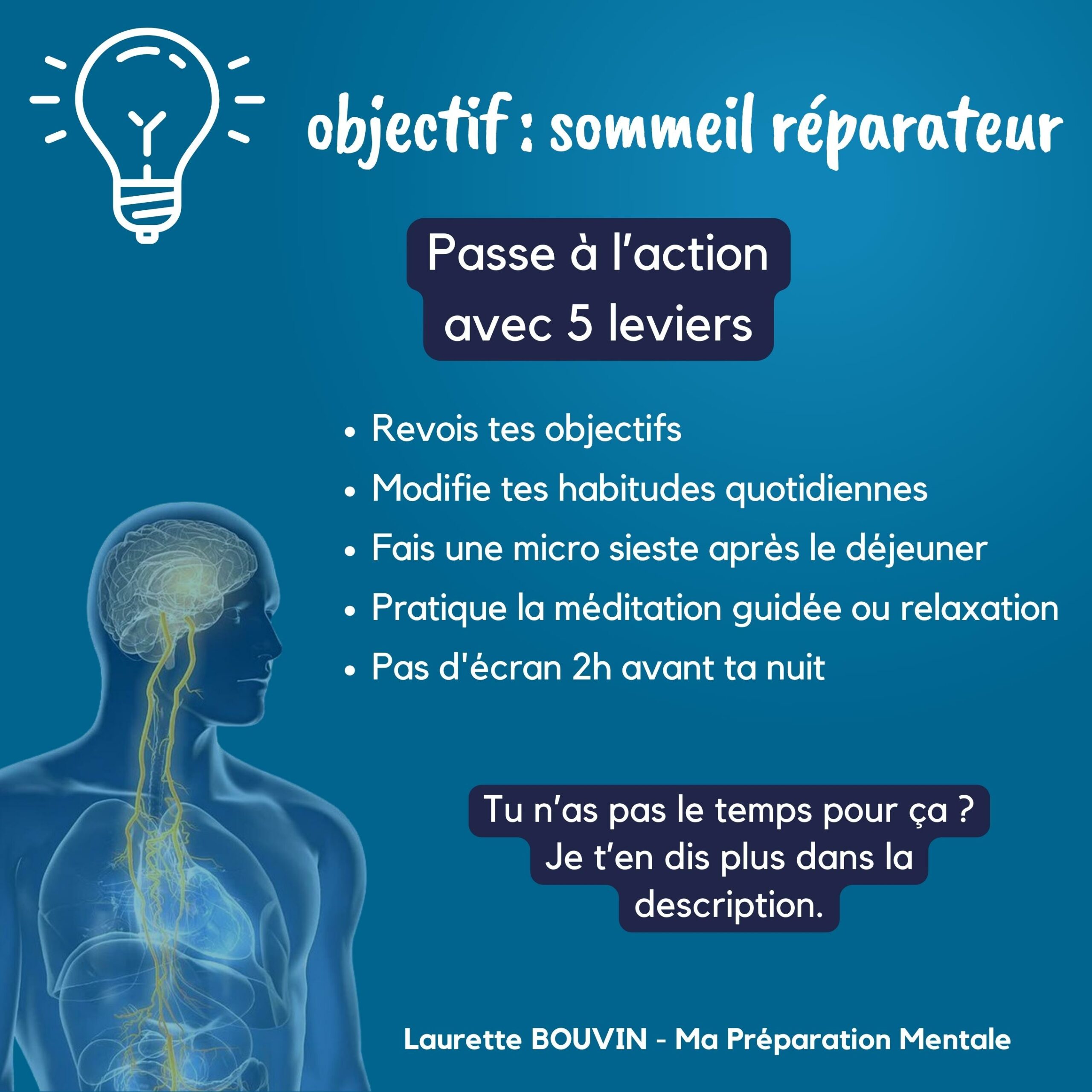 Sommeil réparateur, l’énergie nécessaire pour performer en tant que manager !